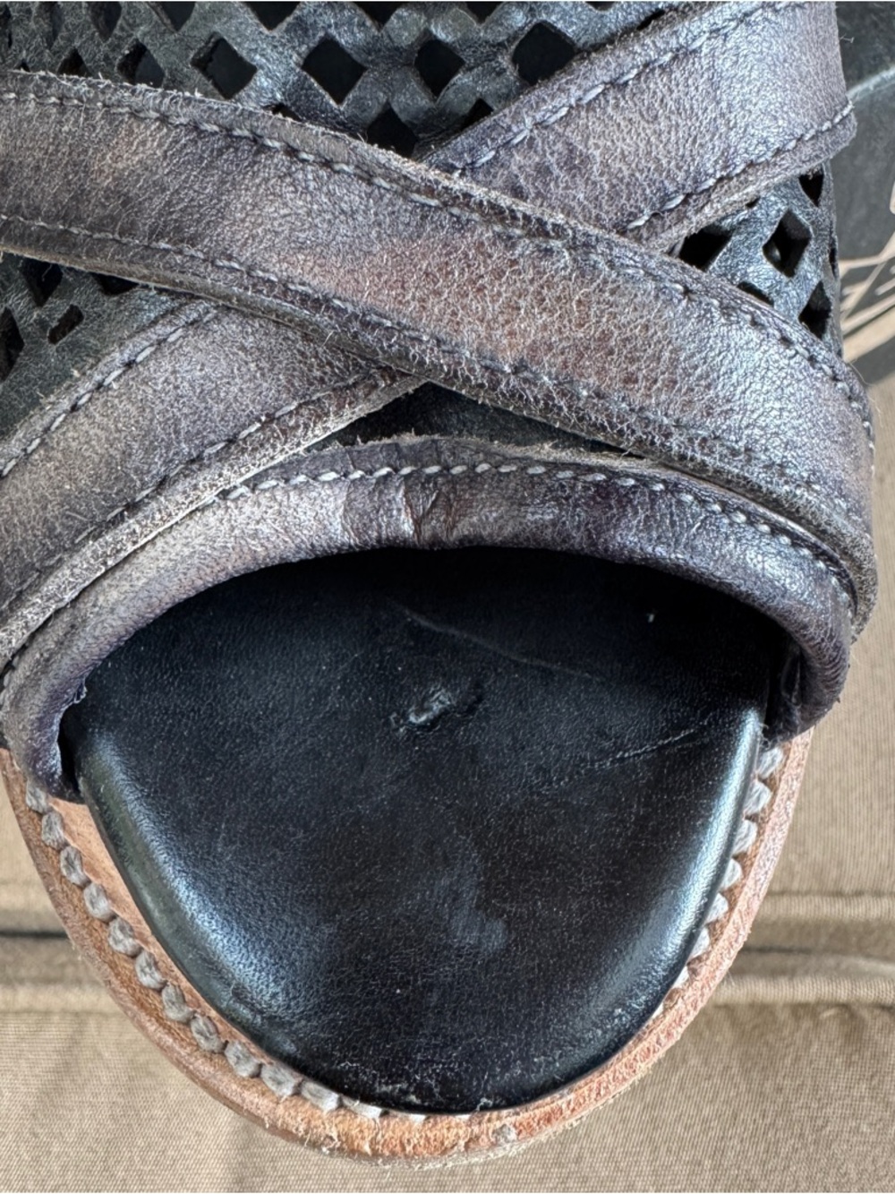 FREEBIRD Nikki Women's Black Leather Mesh Cutout Booties Size 10 - Picture 7 of 8